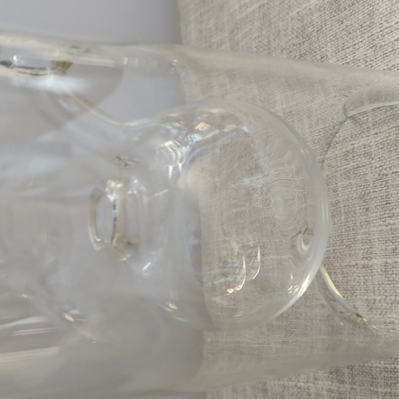 Wolford Glass Oil Lamp 9 In pre-owned vintage - Picture 6 of 11